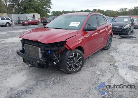 2022 Hyundai Kona N Line z USA, uszkodzony, nr VIN KM8K33A38NU899647